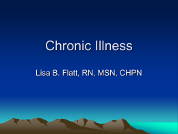 Chronic Illness PowerPoint Slides