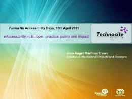 eAccessibility in Europe: practice, policy and impact
