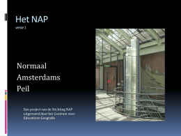 PowerPoint versie 1 - NAP Normaal Amsterdams Peil