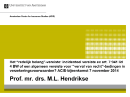 Presentatie Hendrikse