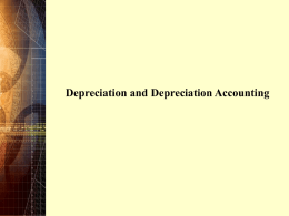 Depreciation and Depreciation Accounting