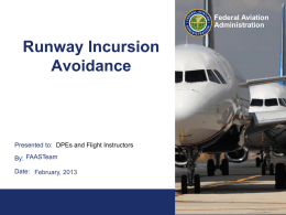 Runway Incursion Avoidance - ppt