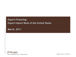 Ex-Im And Trade Finance Overview March 2011