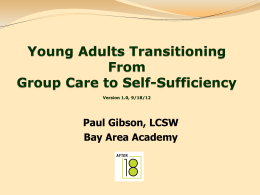 Youth Exiting Congregate Care