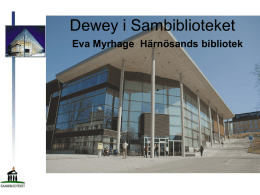 Från SAB till Dewey på Härnösand sambibliotek