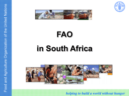 FAO in South Africa