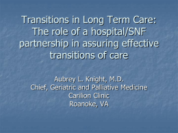 Transitions of Care through Active Discharge Planning