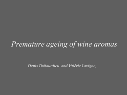Vieillissement pr&eacute;matur&eacute; vins blancs anglais