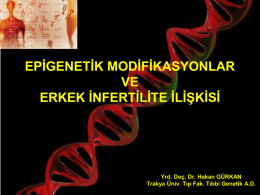 2- hakan gürkan – epigenetik modifikasyonlar ve erkek infertilite ilişkisi