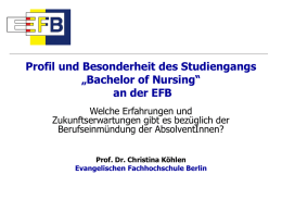 Bachelor of Nursing - Berlin Brandenburger Pflegetage