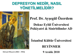 Depresyon nedir? - İstanbul Kültür Üniversitesi