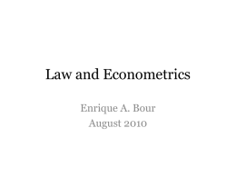 Law and Econometrics - ebour.com.ar