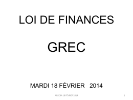 LOI DE FINANCES - Ordre des experts-comptables Rhône
