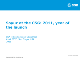 Soyuz at the CSG: a focus on the manned flight option