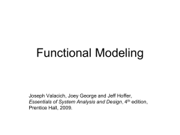 11. Functional Modeling