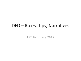 DFD – Rules, Tips, Narratives