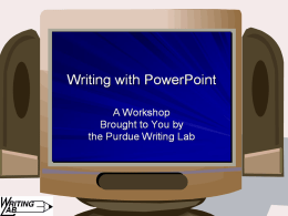 Writing with PowerPoint