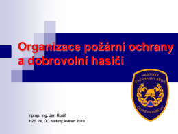 Prezentace PPT - Hasičský záchranný sbor ČR