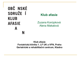 Občanské sdružení Klub afasie Zuzana Konůpková
