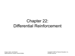 Decreasing Behavior with Differential Reinforcement