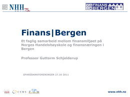 Finans|Bergen - Sparebankforeningen