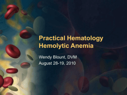 Hemolysis - PowerPoint