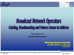 Telecommunication and Broadcasting in Indonesia