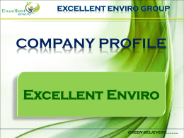 Company Profile - Excellent Enviro