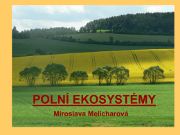 1_Polní ekosystémy