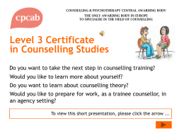 Level 2 Certificate in Counselling Skills (CSK-L2)