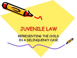 JUVENILE LAW - Welcome to Missouri Bar